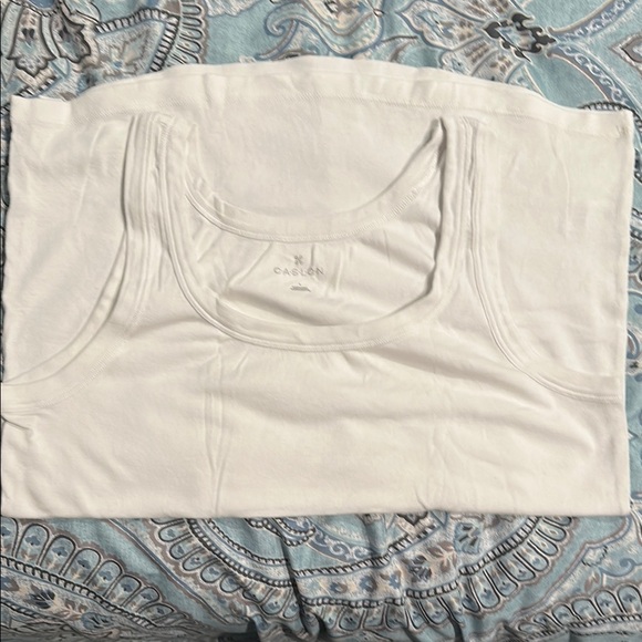 Caslon Tops - Caslon Cream Sleeveless Tank Top